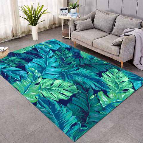 Tropical Leaves Floor Mat
