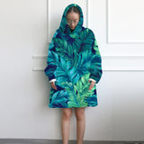 Tropical Lush Wearable Blanket Hoodie