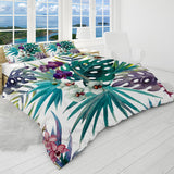 Tropical Orchids Reversible Bed Cover Set