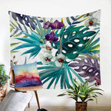 Tropical Orchids Tapestry