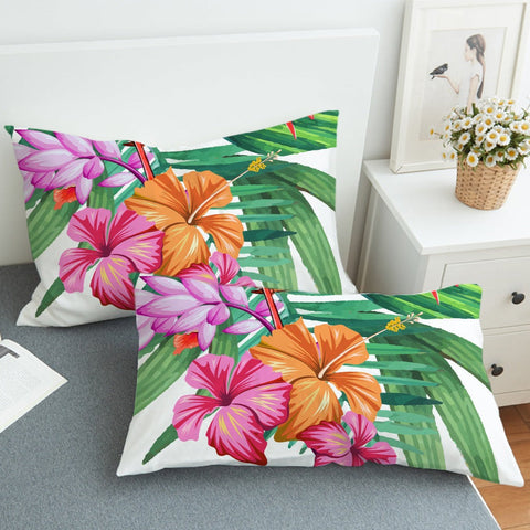 Hibiscus Flowers Pillowcase