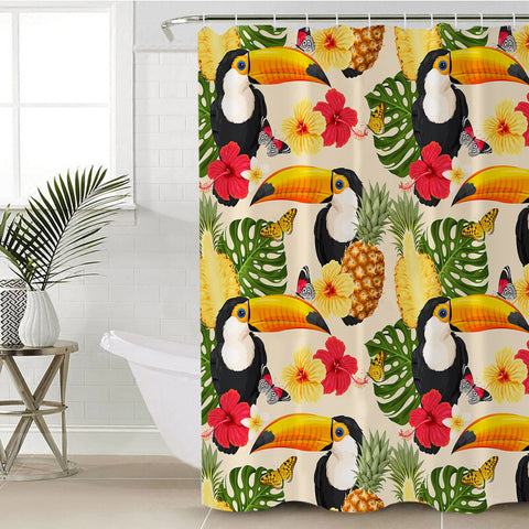Tropical Toucan Shower Curtain