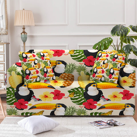 Tropical Toucan Couch Cover
