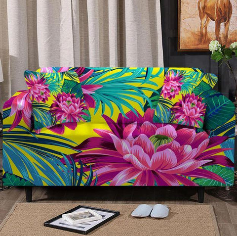 Tropical Boho Couch Cover
