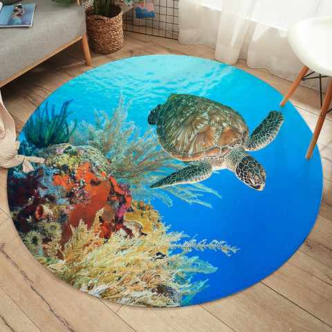 Turtle Round Floor Mat