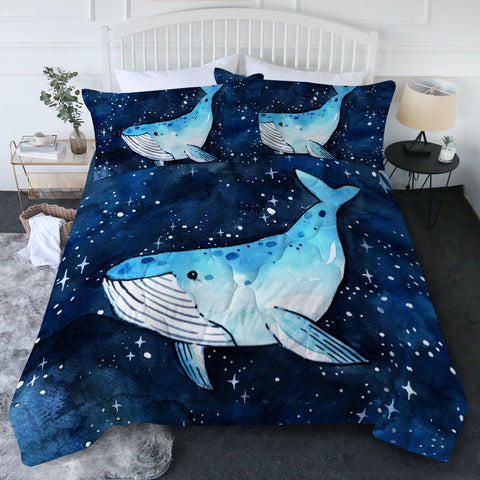 King of Whales New Quilt Set